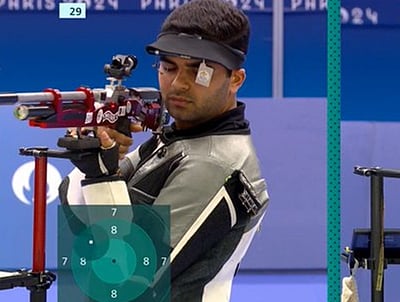 துப்பாக்கி சுடுதலில் பதக்கத்தை தவறவிட்டார் அர்ஜுன் பபுதா!